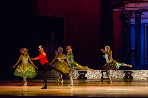 Dnipro Ucraina Gennaio 2018 Notte Prima Del Balletto Natalizio Eseguito — Foto Stock