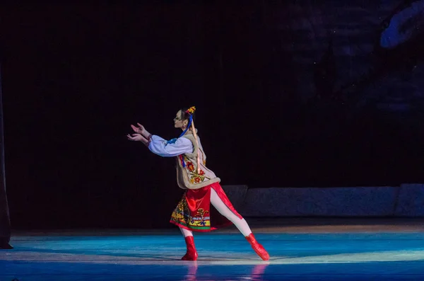 Dnipro Ucrania Enero 2018 Noche Antes Del Ballet Navideño Interpretado — Foto de Stock