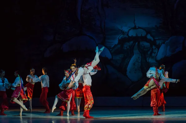 Dnipro Ukraina Stycznia 2018 Nocy Christmas Balet Wykonywane Przez Członków — Zdjęcie stockowe