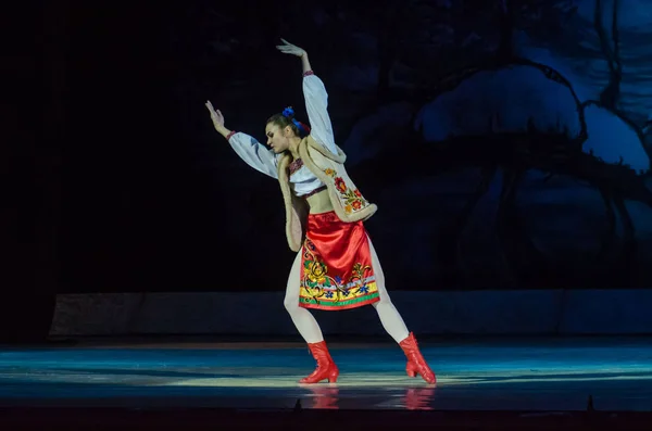 Dnipro Ukraine Janvier 2018 Nuit Avant Ballet Noël Interprété Par — Photo