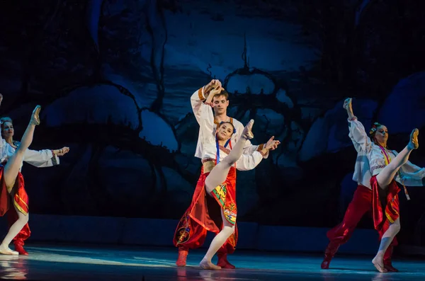 Dnipro Oekraïne Januari 2018 Nacht Vóór Kerstmis Ballet Uitgevoerd Door — Stockfoto