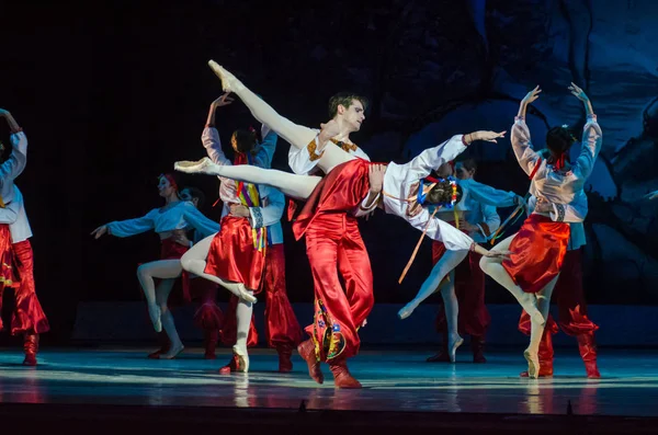 Dnipro Oekraïne Januari 2018 Nacht Vóór Kerstmis Ballet Uitgevoerd Door — Stockfoto