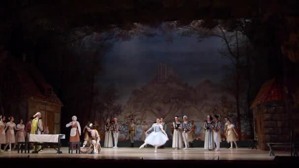Dnipro Ukraina November 2018 Klassisk Balett Giselle Adolphe Adam Utförs — Stockvideo