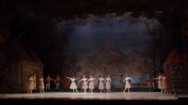 Dnipro Ucrania Noviembre 2018 Ballet Clásico Giselle Adolphe Adam Interpretado — Vídeo de stock