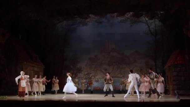 Dnipro Ucrania Noviembre 2018 Ballet Clásico Giselle Adolphe Adam Interpretado — Vídeos de Stock