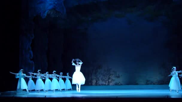 Dnipro Ucrania Noviembre 2018 Ballet Clásico Giselle Adolphe Adam Interpretado — Vídeos de Stock