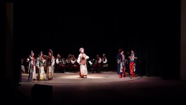 Dnipro Ukrayna Kasım 2018 Ulusal Gelenekleri Gümrük Folklor Topluluğu Slavutych — Stok video