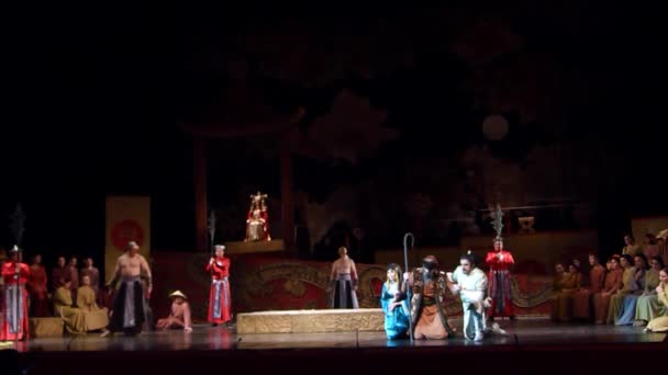 Dnipro Ucrania Diciembre 2018 Ópera Clásica Giacomo Puccini Turandot Interpretada — Vídeos de Stock