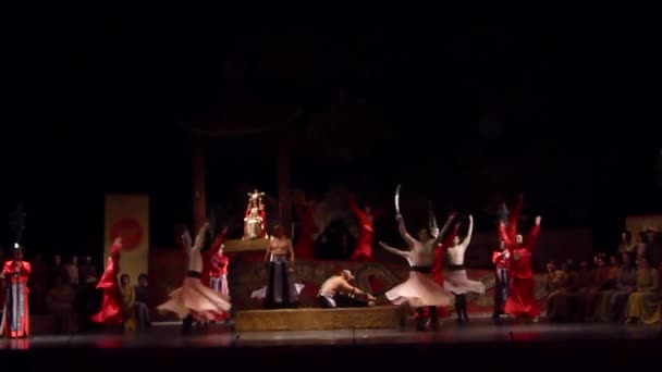 Dnipro Ukraine Dezember 2018 Klassische Oper Von Giacomo Puccini Turandot — Stockvideo