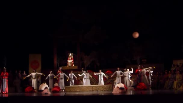 Dnipro Ucrania Diciembre 2018 Ópera Clásica Giacomo Puccini Turandot Interpretada — Vídeos de Stock