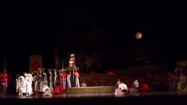 Dnipro Ucrania Diciembre 2018 Ópera Clásica Giacomo Puccini Turandot Interpretada — Vídeos de Stock