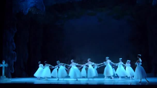 Dnipro Ukraina Listopada 2018 Baletu Klasycznego Giselle Przez Adolphe Adam — Wideo stockowe
