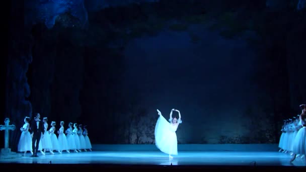 Dnipro Ukrayna Kasım 2018 Klasik Bale Giselle Adolphe Adam Tarafından — Stok video