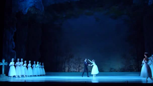 Dnipro Ukrajna 2018 November Klasszikus Balett Giselle Adolphe Adam Végzi — Stock videók