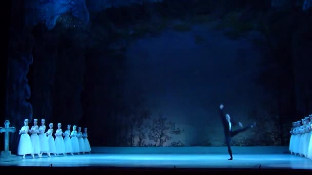 Dněpr Ukrajina Listopadu 2018 Klasický Balet Giselle Adolpha Adama Prováděné — Stock video