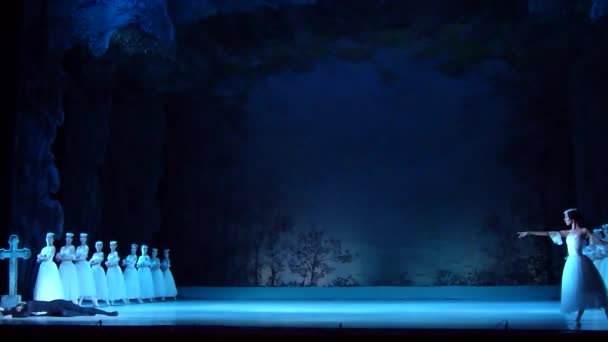 Dnipro Oekraïne November 2018 Klassiek Ballet Giselle Door Adolphe Adam — Stockvideo