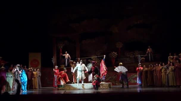 Grudnia 2018 Dnipro Ukraina Klasyczna Opera Przez Giacomo Puccini Turandot — Wideo stockowe