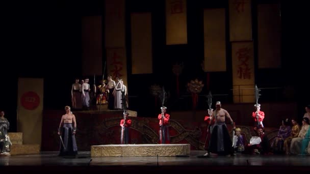 Dnipro Ucrania Diciembre 2018 Ópera Clásica Giacomo Puccini Turandot Interpretada — Vídeo de stock