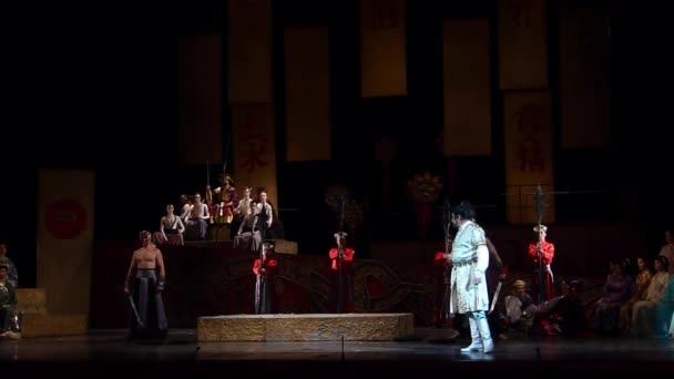 Dnipro Ucraina Dicembre 2018 Opera Classica Giacomo Puccini Turandot Eseguita — Video Stock