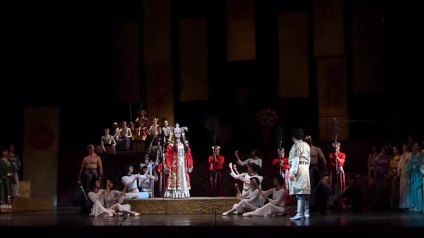Grudnia 2018 Dnipro Ukraina Klasyczna Opera Przez Giacomo Puccini Turandot — Wideo stockowe