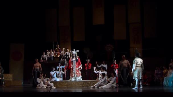 Dnipro Oekraïne December 2018 Klassieke Opera Van Giacomo Puccini Turandot — Stockvideo