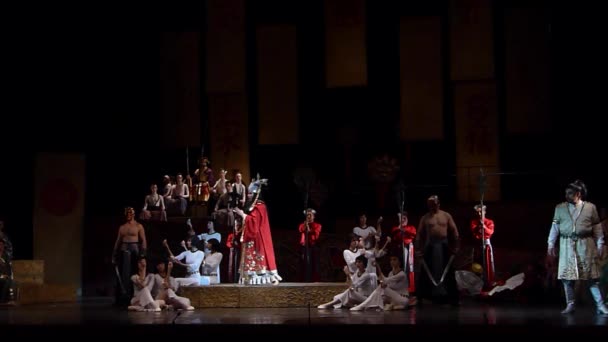 Dnipro Ukraine December 2018 Classical Opera Giacomo Puccini Turandot Performed — Stock Video