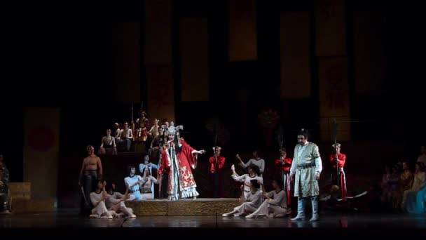 Dnipro Ukraine Dezember 2018 Klassische Oper Von Giacomo Puccini Turandot — Stockvideo