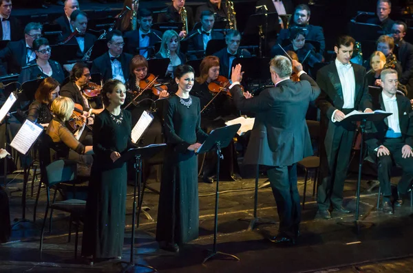 Dnipro Ukraine Février 2019 Requiem Verdi Interprété Par Des Membres — Photo