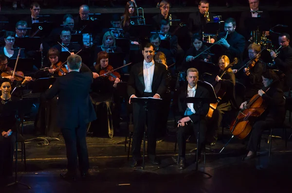 Dnipro Ucrania Febrero 2019 Requiem Verdi Interpretado Por Miembros Del — Foto de Stock