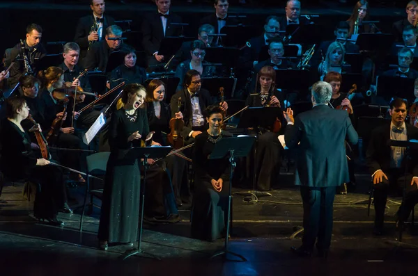 Dnipro Ucraina Febbraio 2019 Requiem Verdi Eseguito Dai Membri Del — Foto Stock