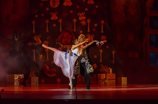 Dnipro Ukraina Lutego 2019 Balet Dziadek Orzechów Wykonywane Przez Członków — Zdjęcie stockowe