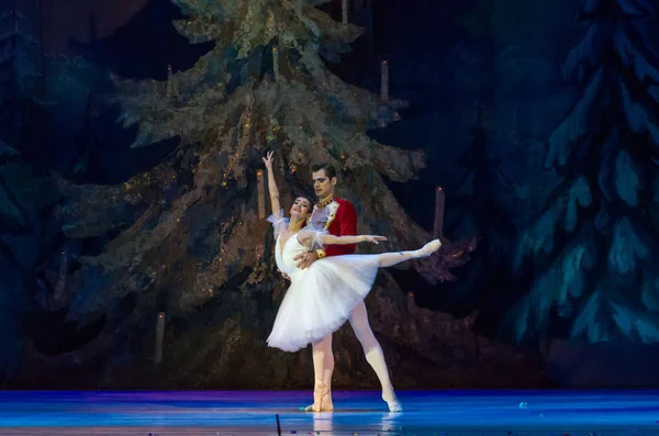 Dnipro Ucraina Febbraio 2019 Balletto Schiaccianoci Eseguito Dai Membri Del — Foto Stock