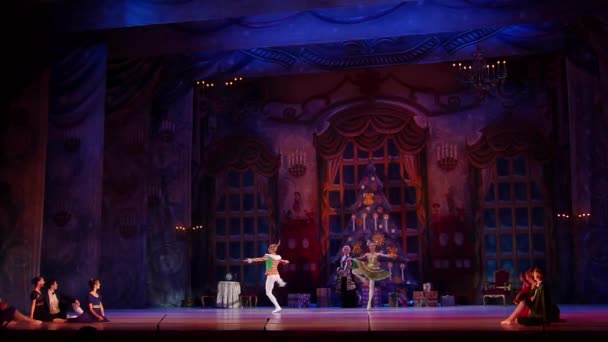 Dnipro Ukraina Februari 2019 Nötknäpparen Ballet Utförs Medlemmar Dnipro Opera — Stockvideo