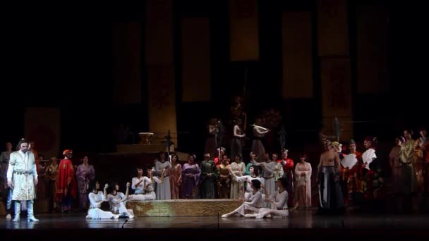 Dnipro Ukraine December 2018 Classical Opera Giacomo Puccini Turandot Performed — Stock Video