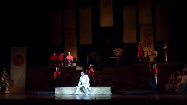 Dnipro Ucrania Diciembre 2018 Ópera Clásica Giacomo Puccini Turandot Interpretada — Vídeo de stock