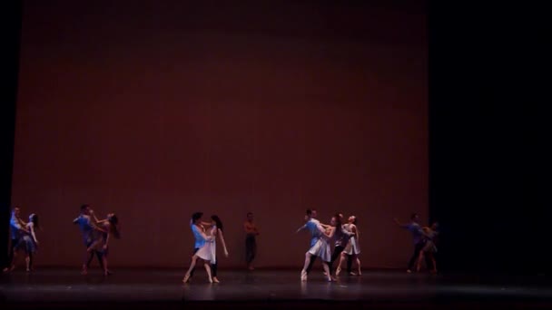 Dnipro Ucraina Novembre 2018 Balletto Dei Bambini Della Notte Eseguito — Video Stock
