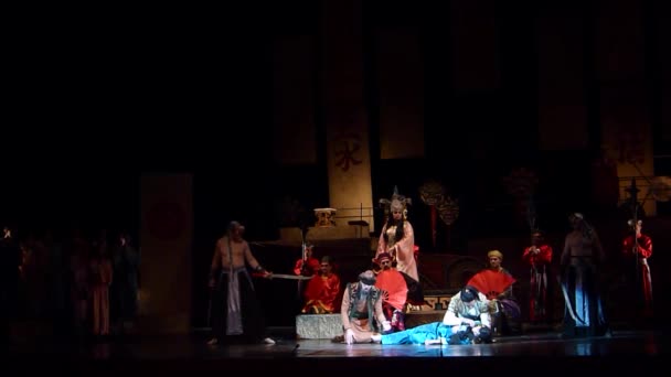 Dnipro Ukraine December 2018 Classical Opera Giacomo Puccini Turandot Performed — 图库视频影像