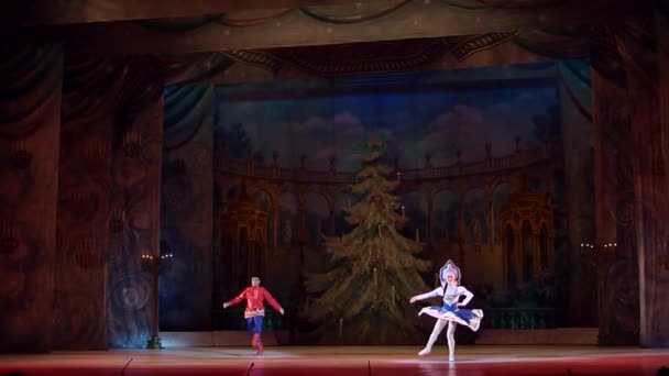 Dněpr Ukrajina Února 2019 Balet Louskáček Prováděné Dněpr Divadlo Opery — Stock video