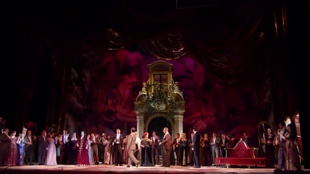 Dnipro Ukraine Février 2019 Opéra Classique Giuseppe Verdi Traviata Interprété — Video