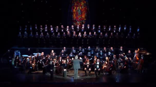 Dnipro Ukraine February 2019 Requiem Verdi Performed Members Dnipro Opera — Stock Video