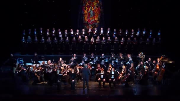 Dnipro Ukraine February 2019 Requiem Verdi Performed Members Dnipro Opera — Stock Video