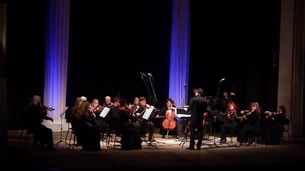 Dnipro Ukraine Mars 2019 Quatre Saisons Orchestre Chambre Chef Principal — Video