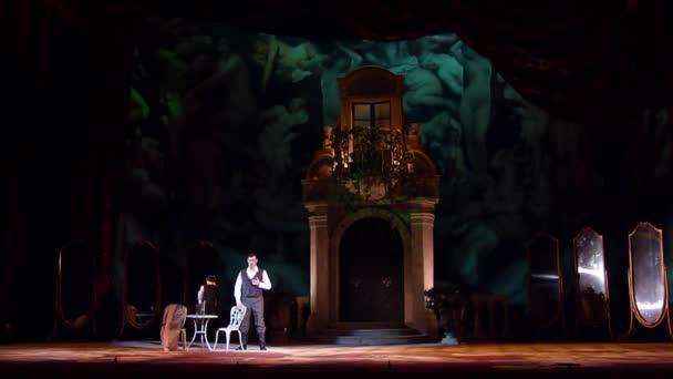 Dnipro Ukraine Février 2019 Opéra Classique Giuseppe Verdi Traviata Interprété — Video