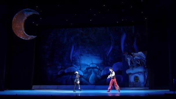 Dnipro Ukraine Janvier 2018 Nuit Avant Ballet Noël Interprété Par — Video