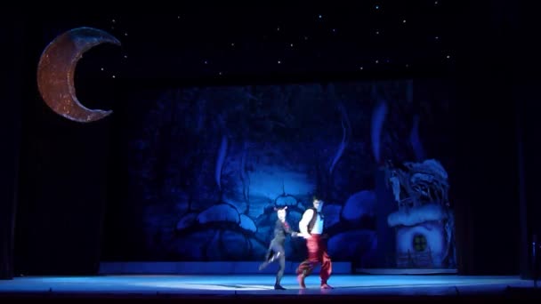 Dnipro Ukraine Janvier 2018 Nuit Avant Ballet Noël Interprété Par — Video