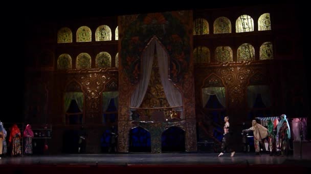 Dnipro Ukraine März 2019 Klassischer Ballettkorsar Mit Mitgliedern Des Opern — Stockvideo