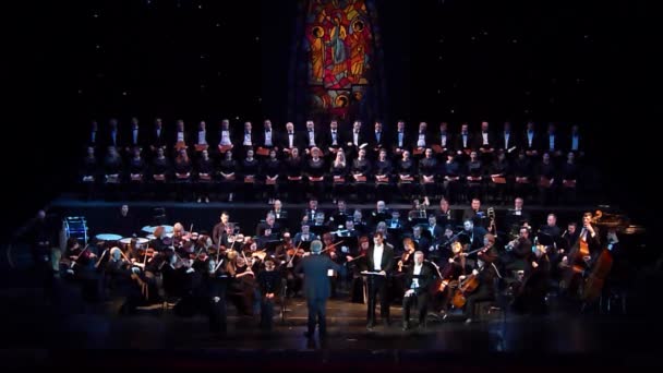 Dnipro Ukraine Februar 2019 Requiem Von Verdi Aufgeführt Von Mitgliedern — Stockvideo