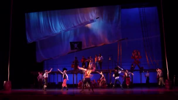 Dnipro Oekraïne Maart 2019 Klassiek Ballet Corsair Uitgevoerd Door Leden — Stockvideo