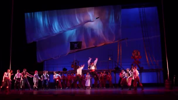 Dnipro Ucrania Marzo 2019 Ballet Clásico Corsario Interpretado Por Miembros — Vídeo de stock