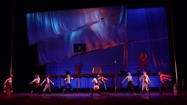 Dnipro Ucrania Marzo 2019 Ballet Clásico Corsario Interpretado Por Miembros — Vídeos de Stock